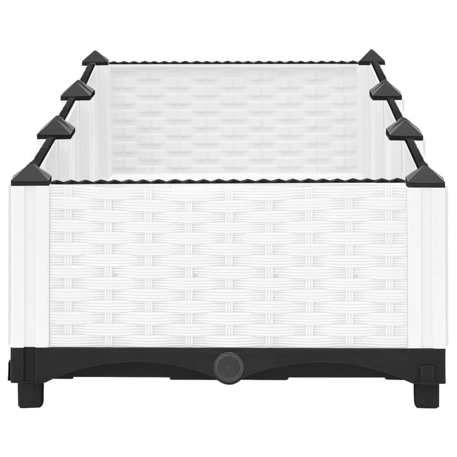 Plantenbak Verhoogd Polypropeen 120 x 40 x 23 cm Wit
