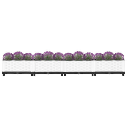 Plantenbak Verhoogd Polypropeen 160 x 40 x 23 cm Wit