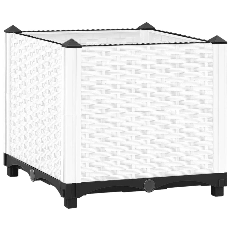 Plantenbak Verhoogd Polypropeen 40 x 40 x 38 cm Wit
