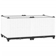 Plantenbak verhoogd 80x40x38 cm polypropeen wit