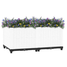 Plantenbak Verhoogd Polypropeen 80 x 40 x 38 cm Wit