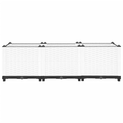 Plantenbak Verhoogd Polypropeen 120 x 40 x 38 cm Wit