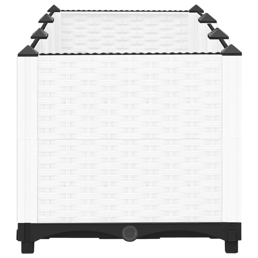 Plantenbak Verhoogd Polypropeen 120 x 40 x 38 cm Wit