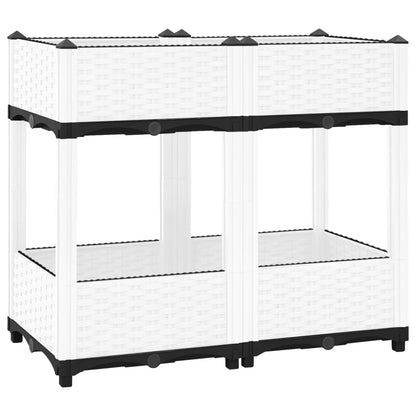 Plantenbak Verhoogd Polypropeen 80 x 40 x 71 cm Wit
