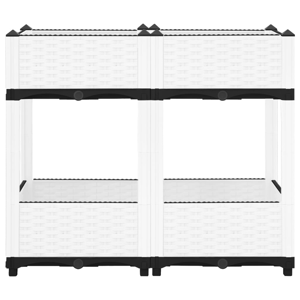 Plantenbak Verhoogd Polypropeen 80 x 40 x 71 cm Wit