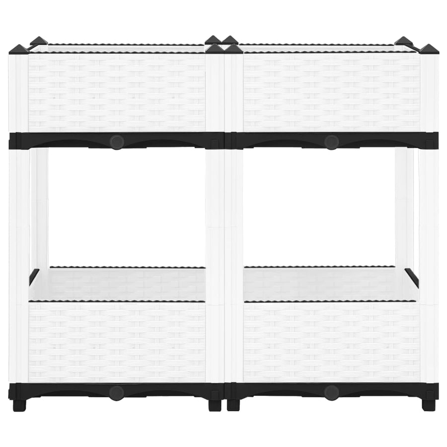 Plantenbak Verhoogd Polypropeen 80 x 40 x 71 cm Wit