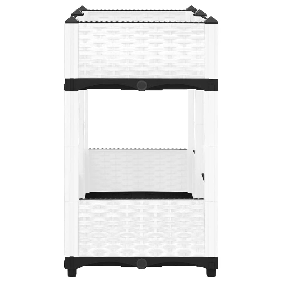 Plantenbak Verhoogd Polypropeen 80 x 40 x 71 cm Wit