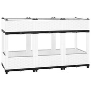 Plantenbak verhoogd 120x40x71 cm polypropeen wit