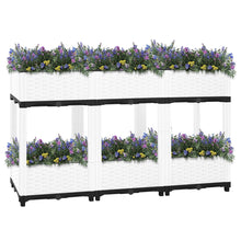 Plantenbak Verhoogd Polypropeen 120 x 40 x 71 cm Wit
