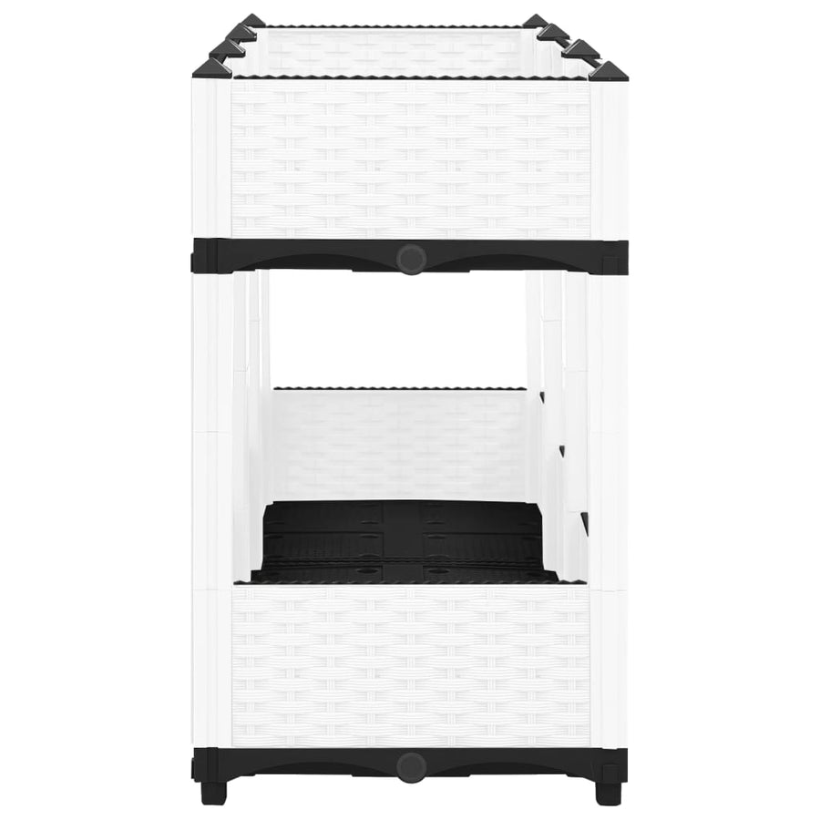 Plantenbak Verhoogd Polypropeen 120 x 40 x 71 cm Wit