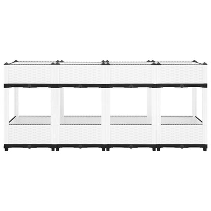 Plantenbak Verhoogd Polypropeen 160 x 40 x 71 cm Wit