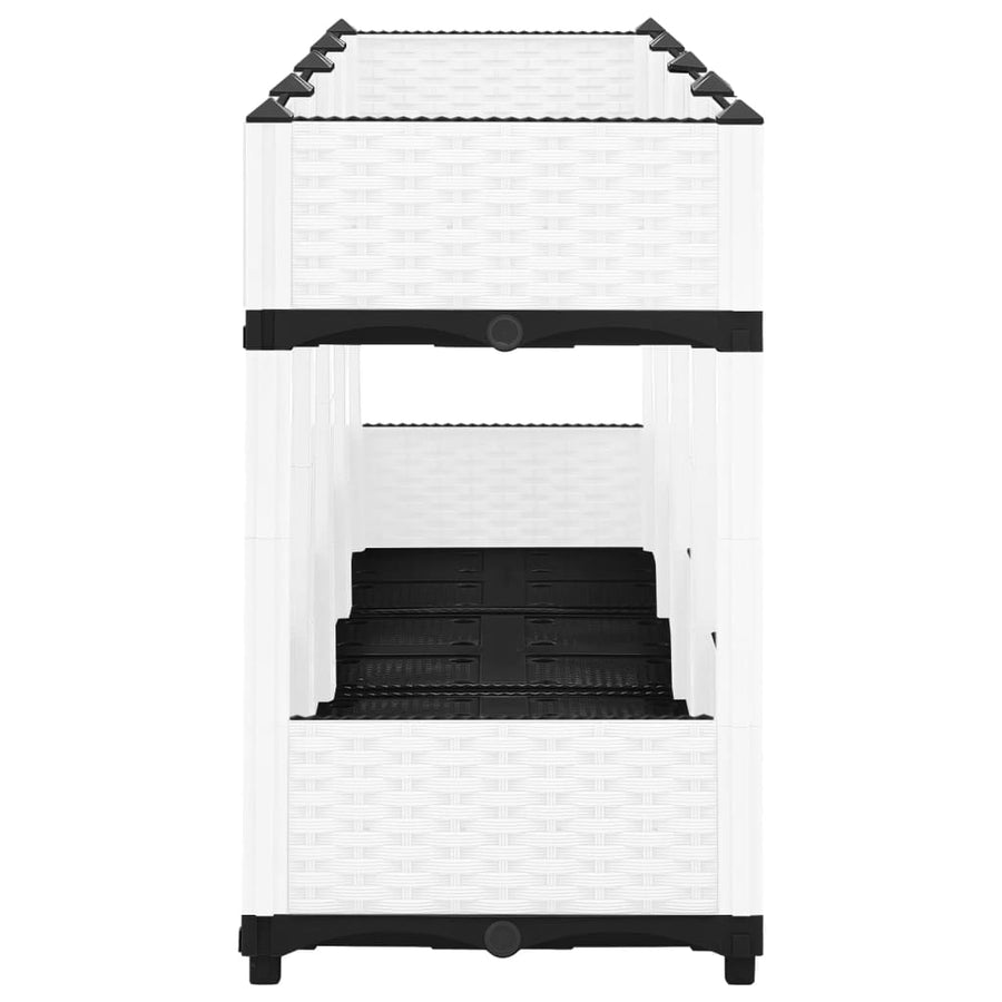 Plantenbak Verhoogd Polypropeen 160 x 40 x 71 cm Wit