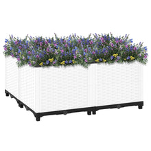 Plantenbak Verhoogd Polypropyleen 80 x 80 x 38 cm Wit