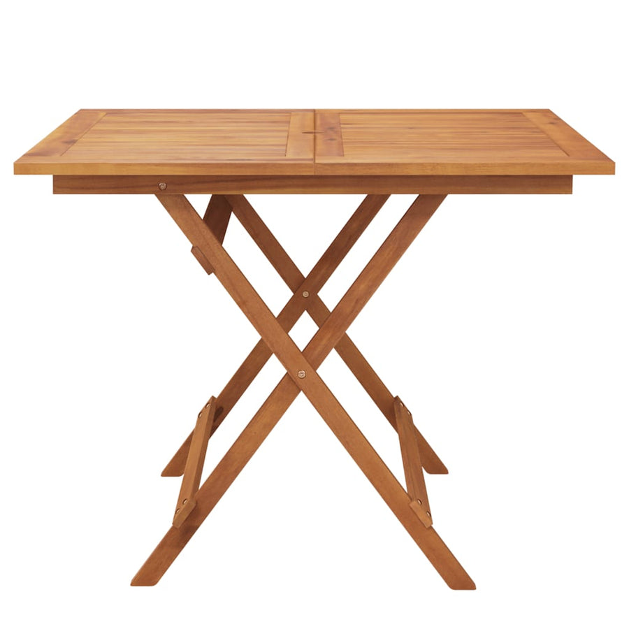 Tuintafel Inklapbaar 90X90X75 Cm Massief Acaciahout 90 cm