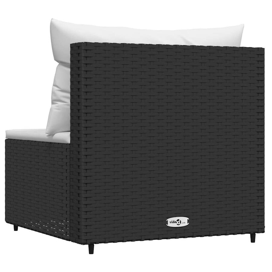 Tuinmiddenbank Met Kussens Poly Rattan 1