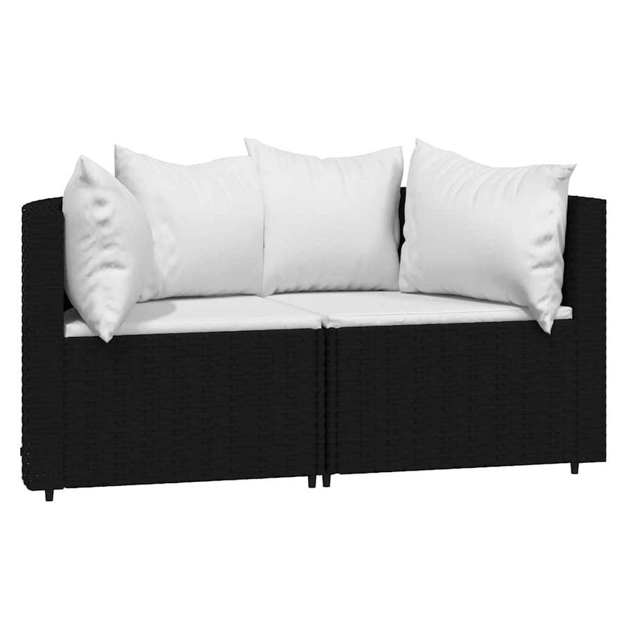 3-Delige Loungeset Met Kussens Poly Rattan 1