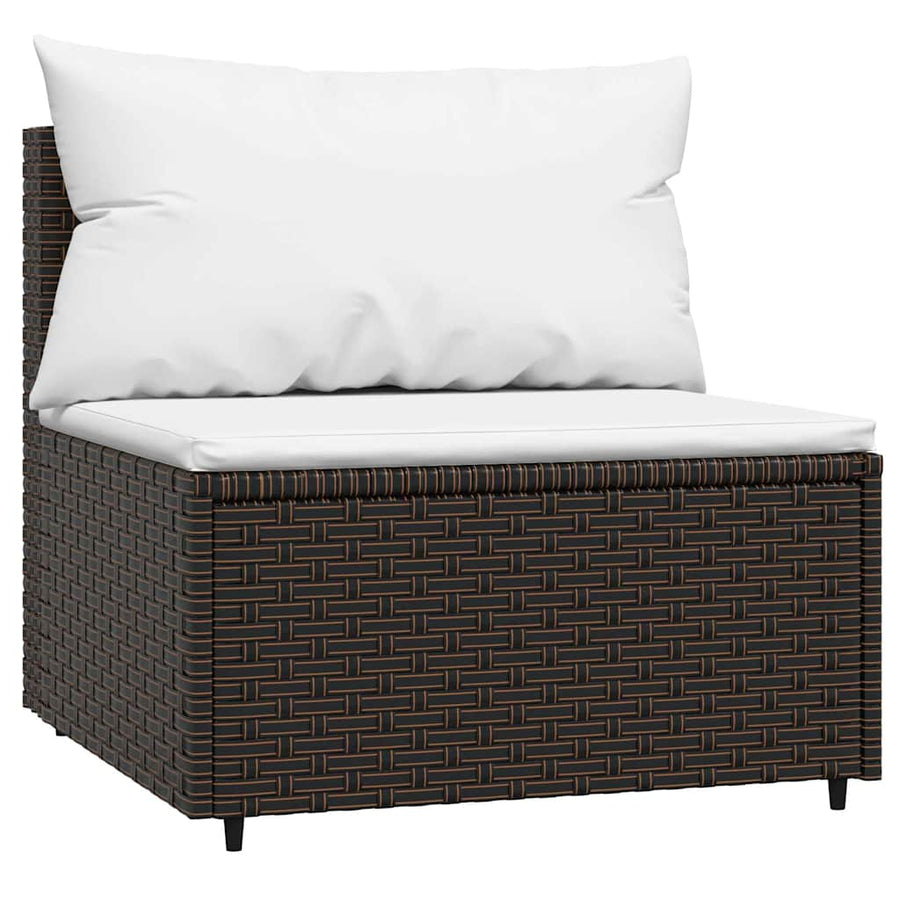3-Delige Loungeset Met Kussens Poly Rattan 1