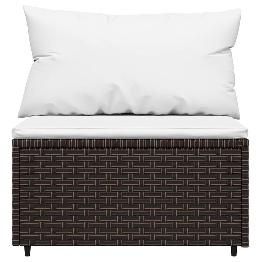 3-Delige Loungeset Met Kussens Poly Rattan 1