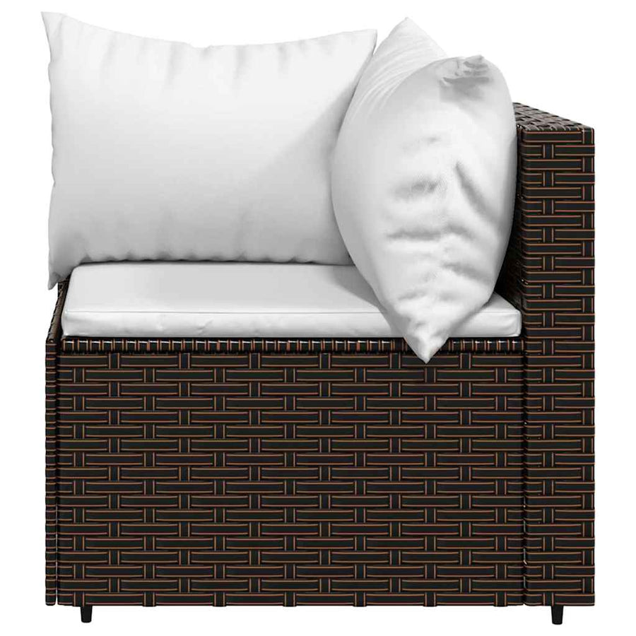 3-Delige Loungeset Met Kussens Poly Rattan 1