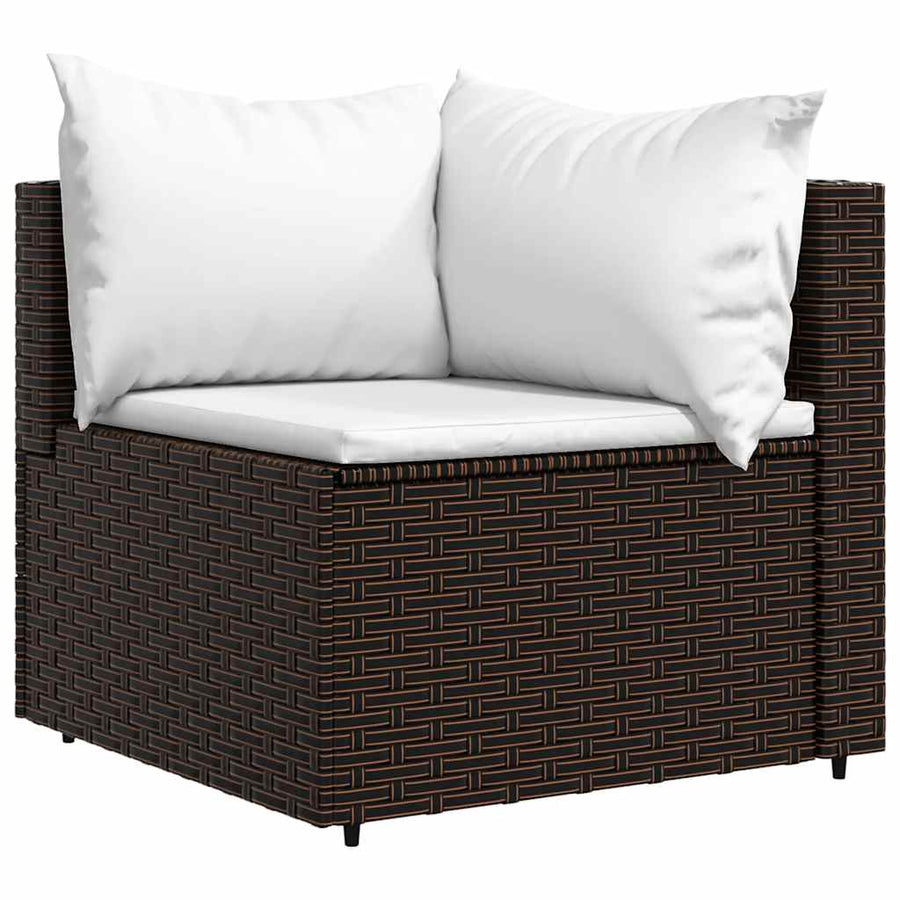 4-Delige Loungeset Met Kussens Poly Rattan 1