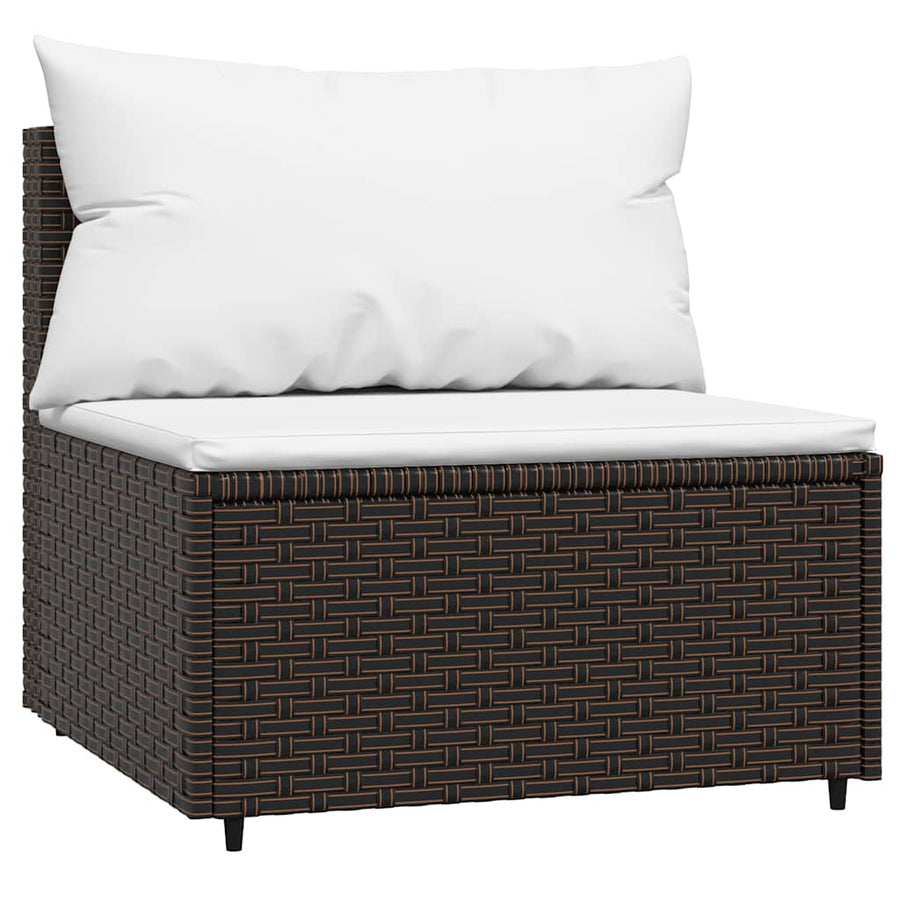 4-Delige Loungeset Met Kussens Poly Rattan 1