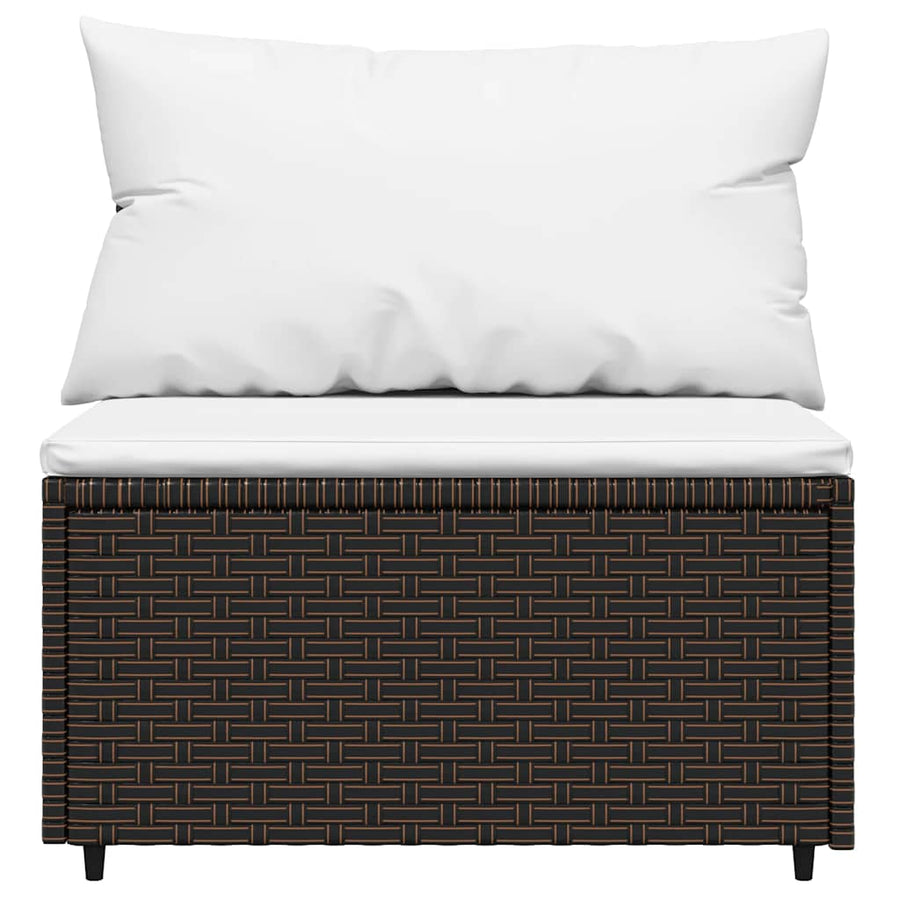 4-Delige Loungeset Met Kussens Poly Rattan 1