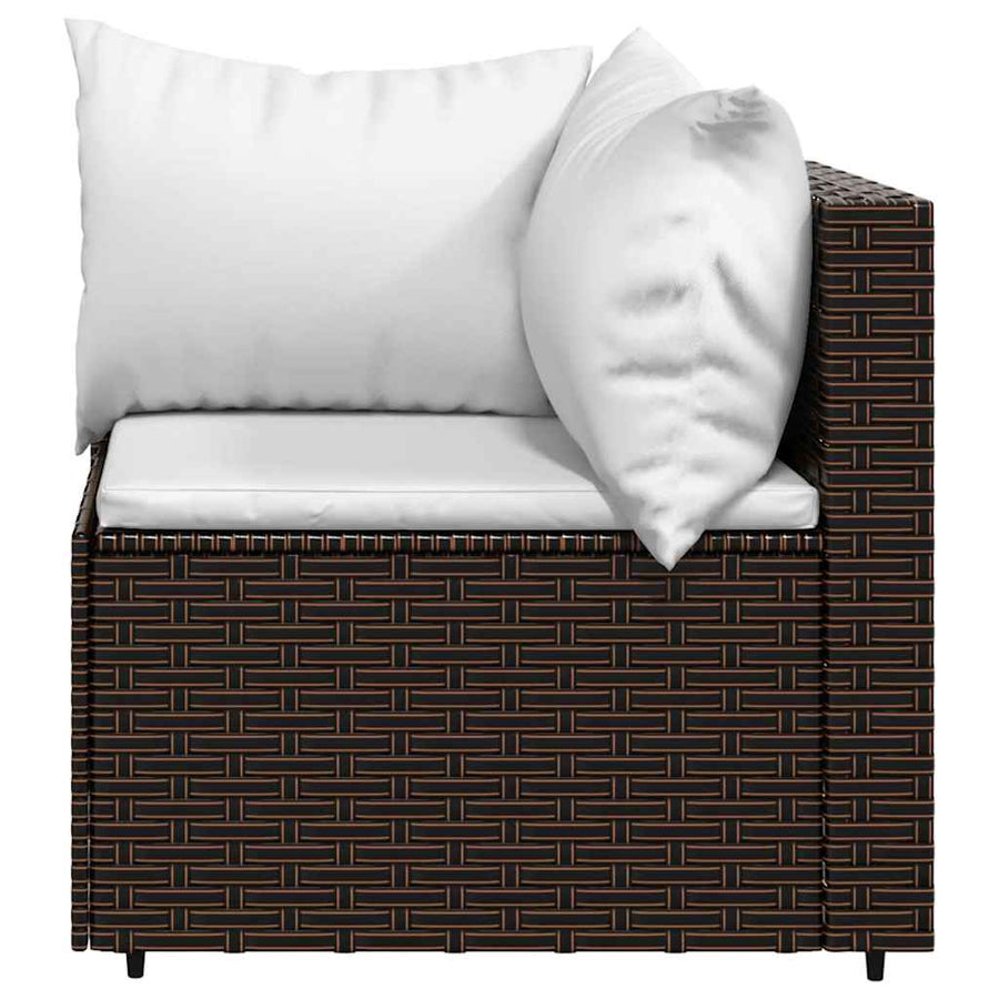 4-Delige Loungeset Met Kussens Poly Rattan 1