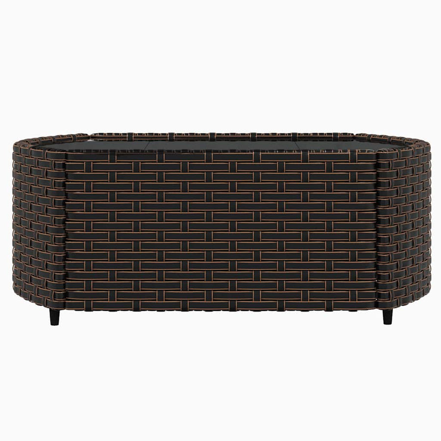 3-Delige Loungeset Met Kussens Poly Rattan 1