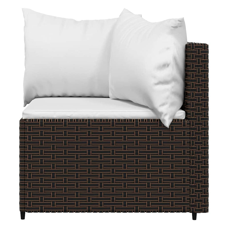 3-Delige Loungeset Met Kussens Poly Rattan 1
