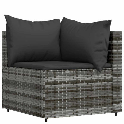 3-Delige Loungeset Met Kussens Poly Rattan 1