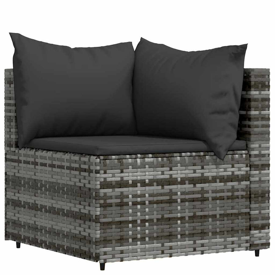 3-Delige Loungeset Met Kussens Poly Rattan 1