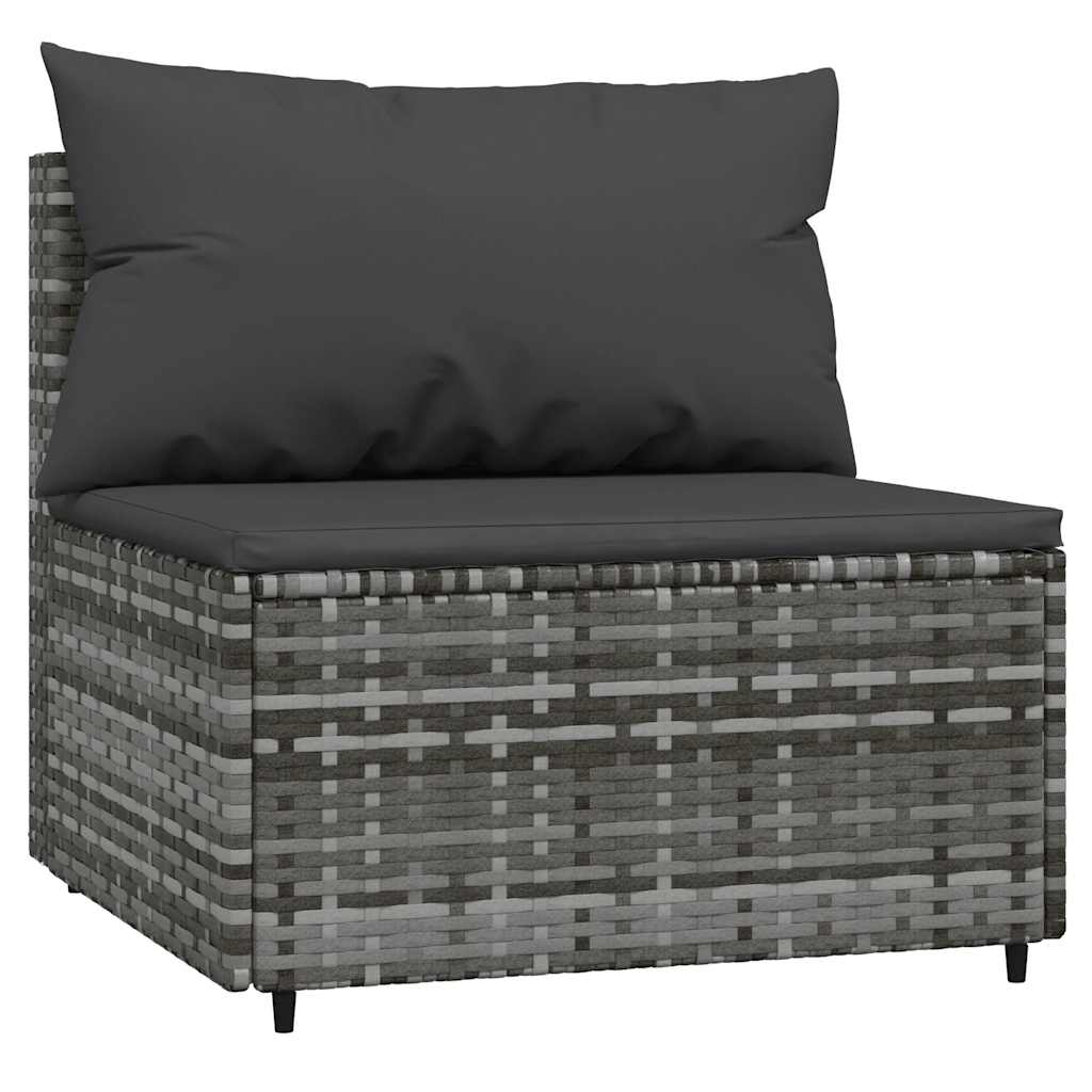 3-Delige Loungeset Met Kussens Poly Rattan 1