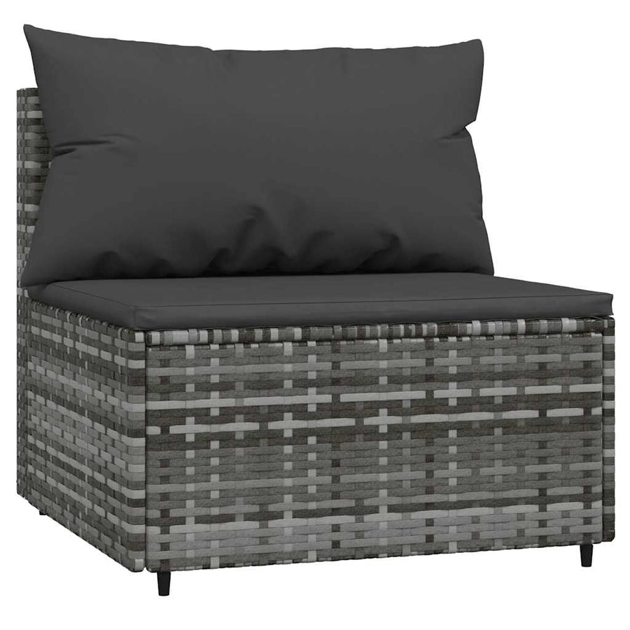 3-Delige Loungeset Met Kussens Poly Rattan 1