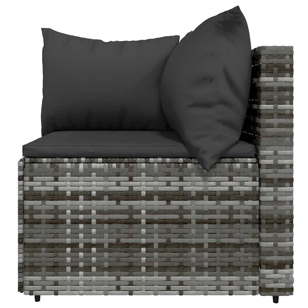 3-Delige Loungeset Met Kussens Poly Rattan 1