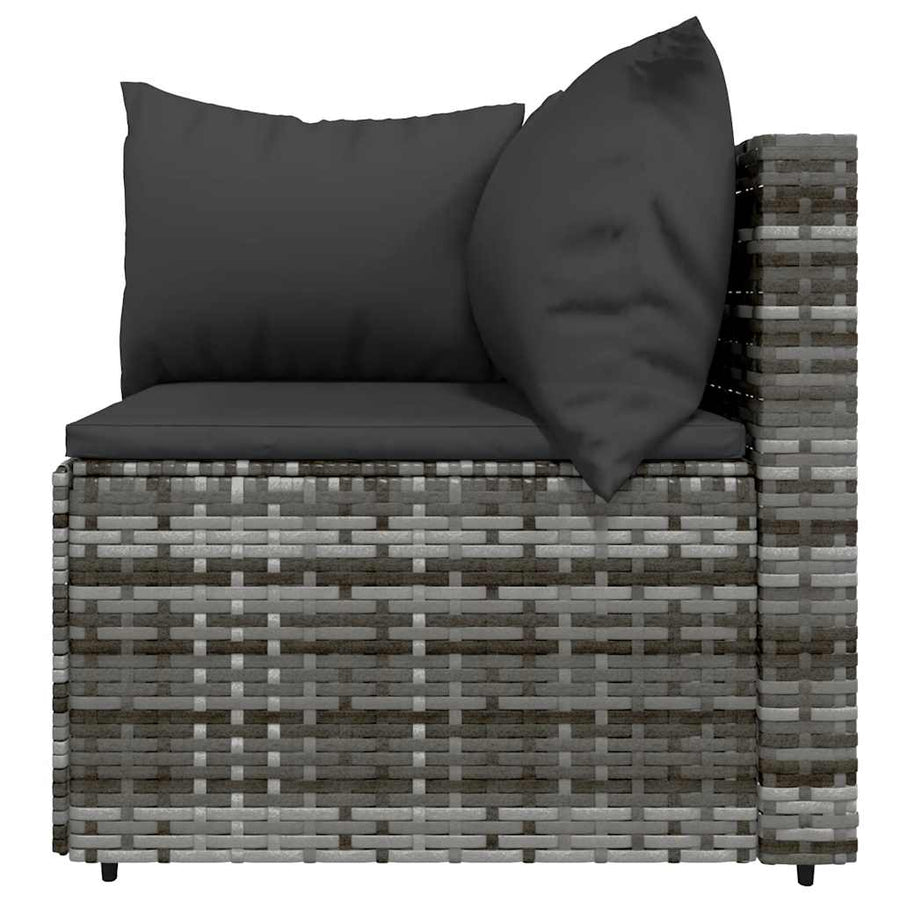 3-Delige Loungeset Met Kussens Poly Rattan 1