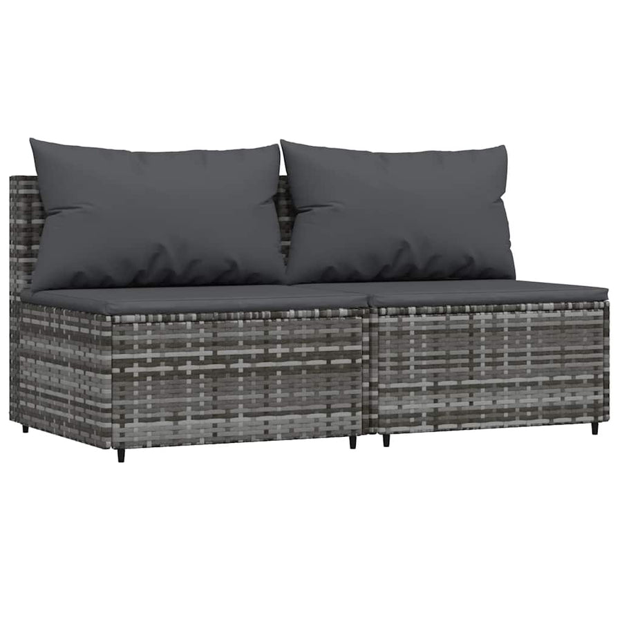 3-Delige Loungeset Met Kussens Poly Rattan 1