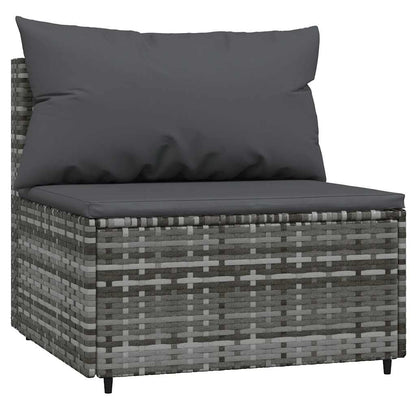 3-Delige Loungeset Met Kussens Poly Rattan 1
