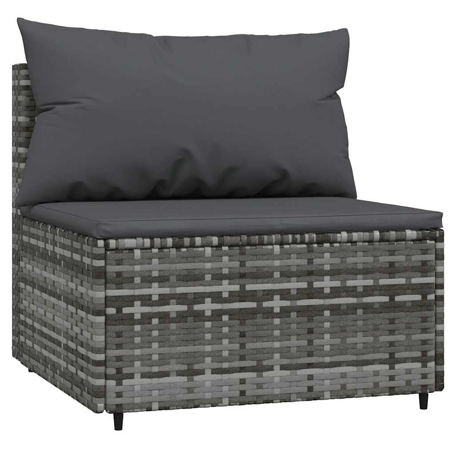 3-Delige Loungeset Met Kussens Poly Rattan 1