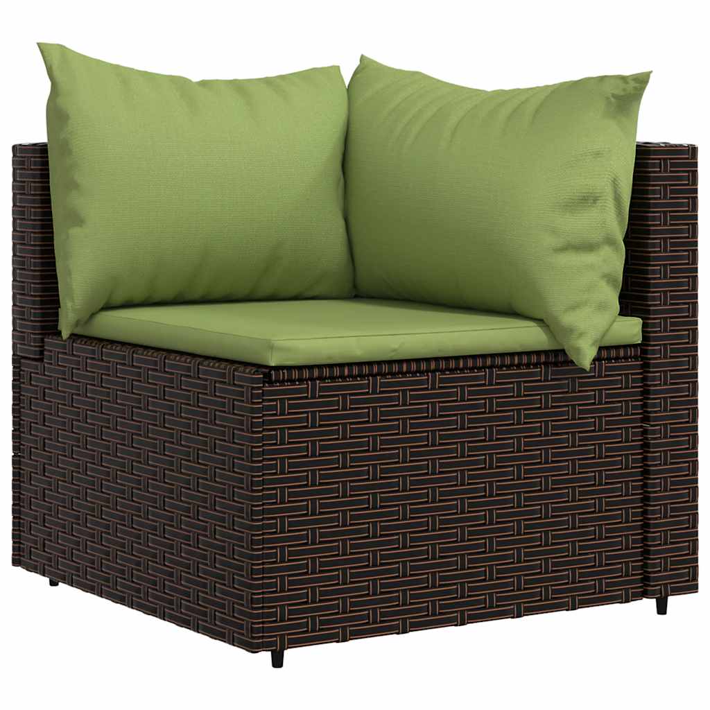 4-Delige Loungeset Met Kussens Poly Rattan 1