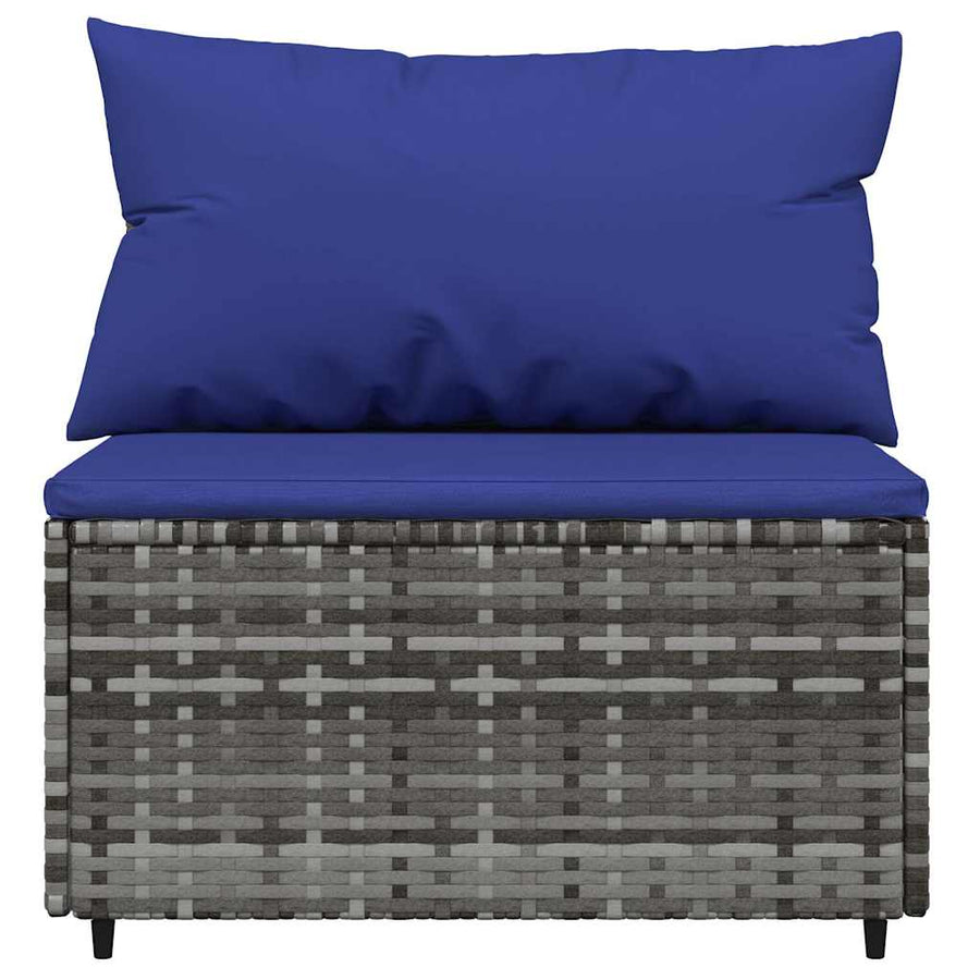 3-Delige Loungeset Met Kussens Poly Rattan 1