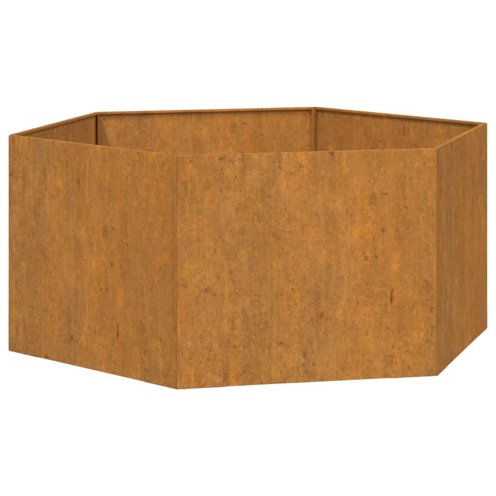 Plantenbak Roestig Cortenstaal 90 x 90 x 45 cm