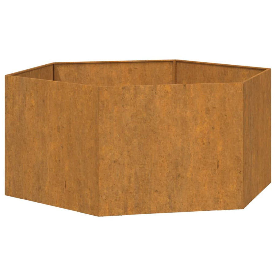 Plantenbak Roestig Cortenstaal 90 x 90 x 45 cm