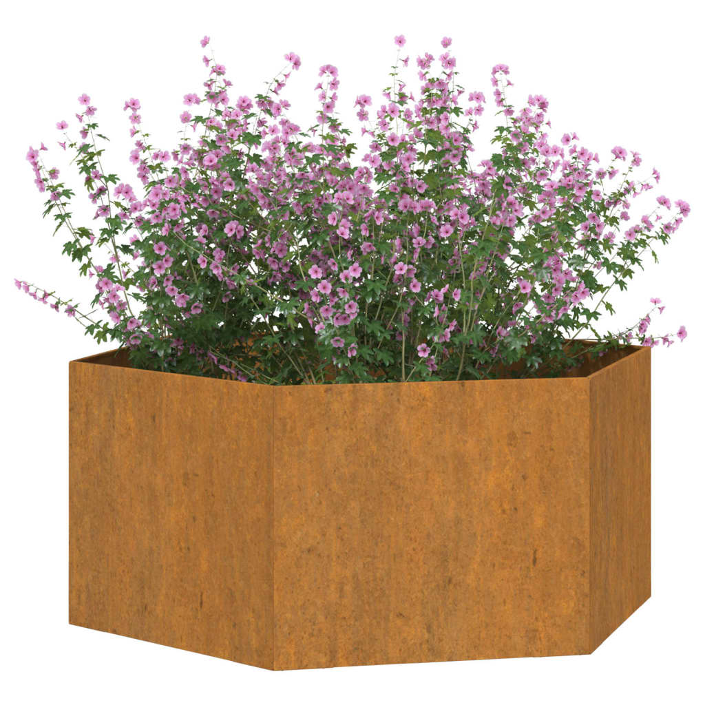 Plantenbak Roestig Cortenstaal 90 x 90 x 45 cm
