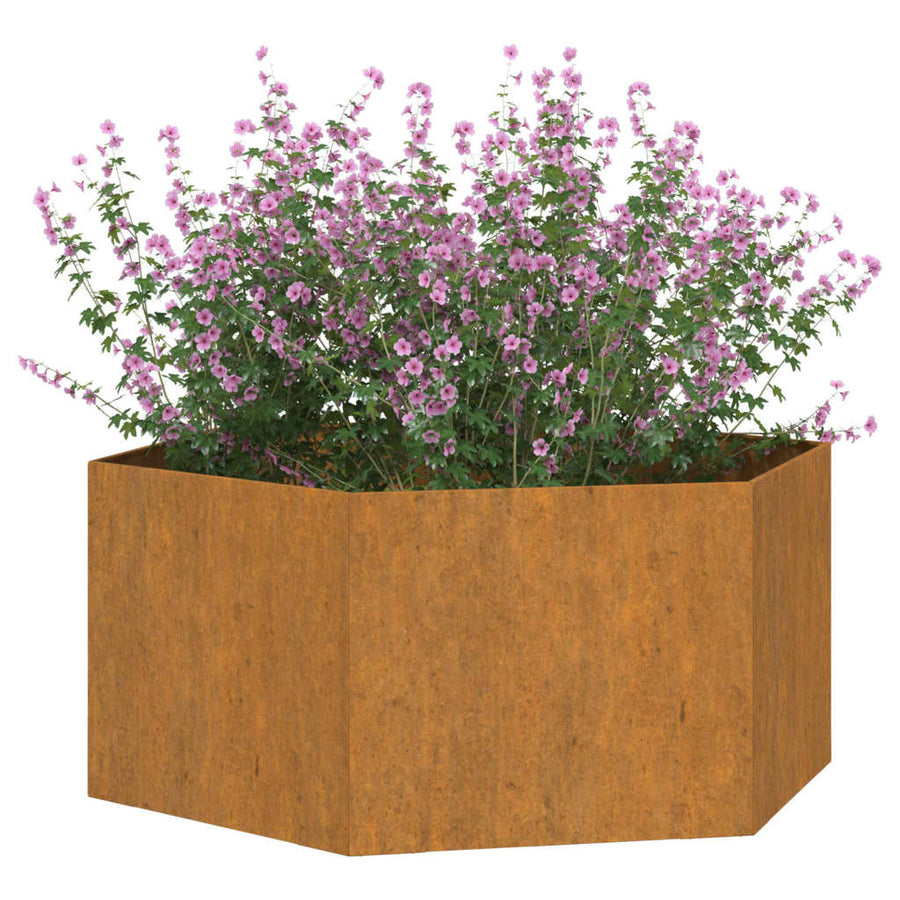 Plantenbak Roestig Cortenstaal 90 x 90 x 45 cm