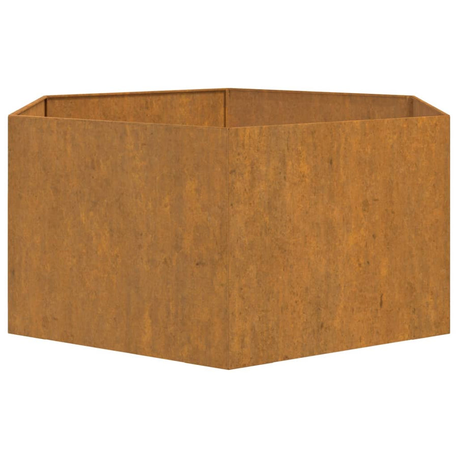 Plantenbak Roestig Cortenstaal 90 x 90 x 45 cm