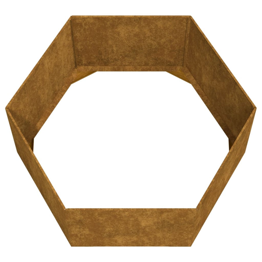 Plantenbak Roestig Cortenstaal 90 x 90 x 45 cm