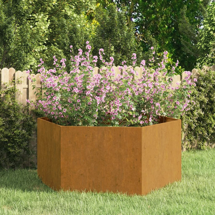 Plantenbak Roestig Cortenstaal 90 x 90 x 45 cm