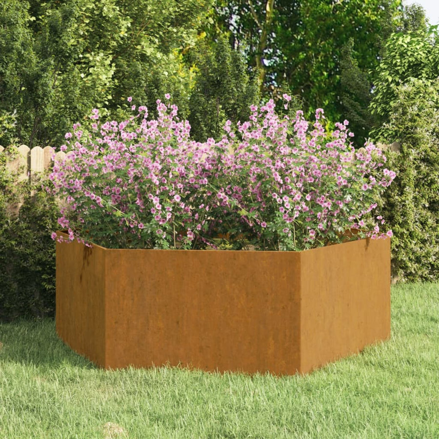 Plantenbak Roestig 138X120X45 Cm Cortenstaal