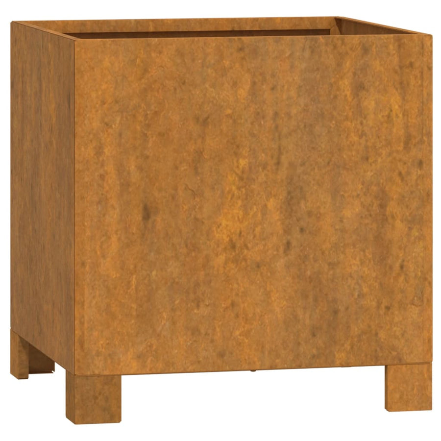 Plantenbak Met Poten Roestig 32X30X33 Cm Cortenstaal