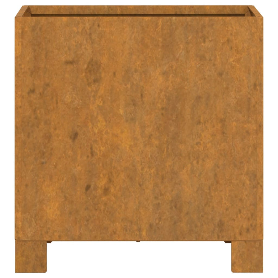 Plantenbak Met Poten Roestig 32X30X33 Cm Cortenstaal